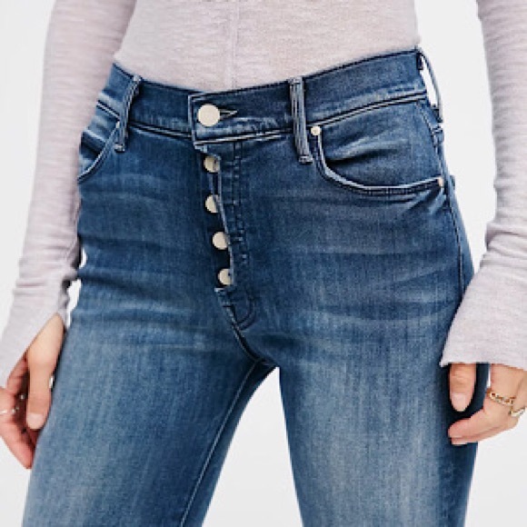 “Like New” MOTHER The Fly Cut Stunner Fray Jean - Picture 2 of 11